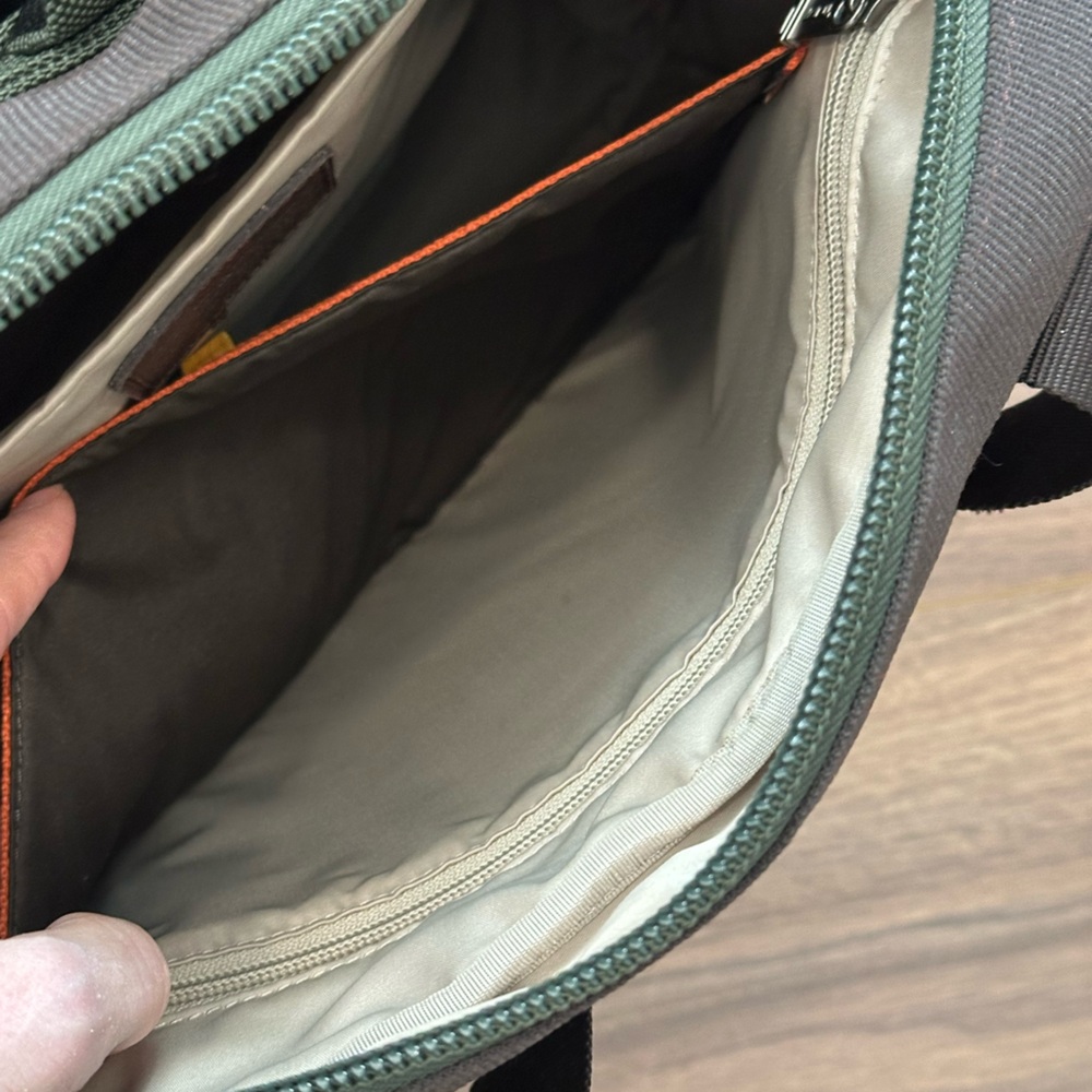 Tumi Alpha Bravo Lejeune 2-Way Backpack Tote Ballistic Nylon in Green/Dark Brown - Picture 9 of 14